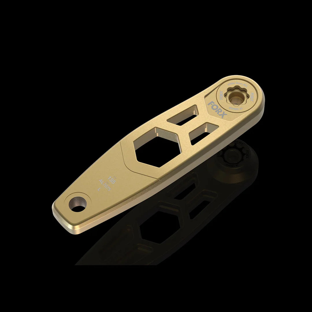 Forx Hex 2 Cranks - 155mm - Black