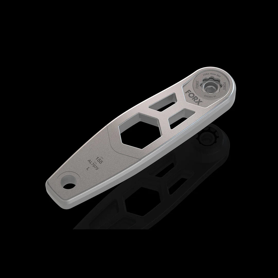 Forx Hex 2 Cranks - 155mm - Black