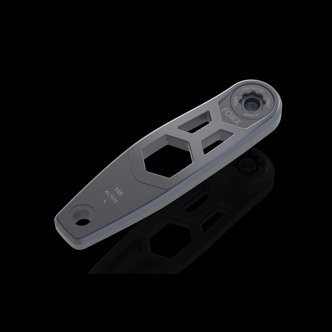 Forx Hex 2 Cranks - 155mm - Black